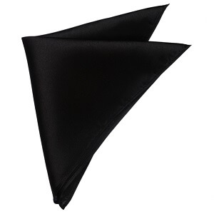 Black Pocket Square