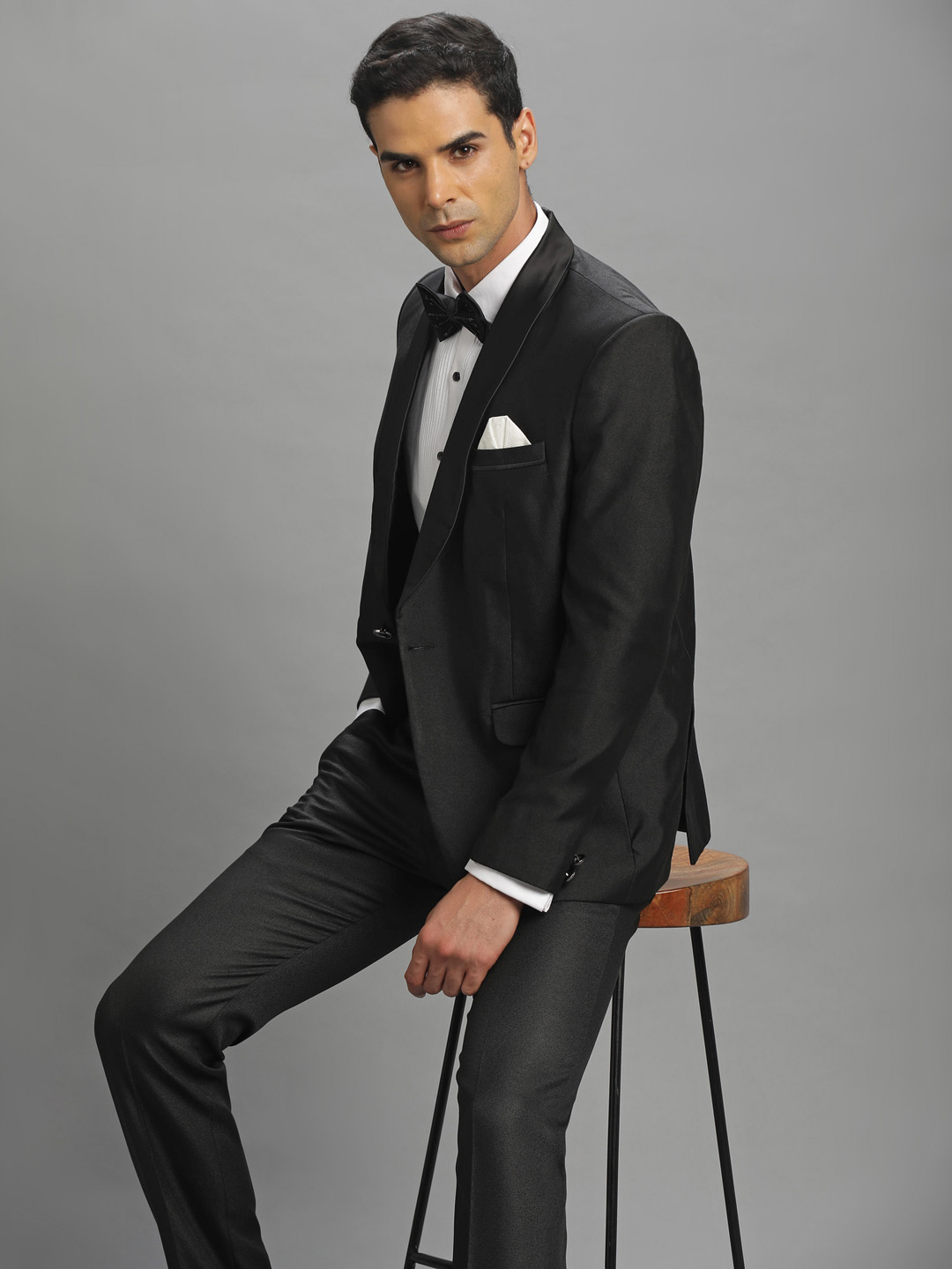 displaying image of Black Shawl Lapel Tuxedo