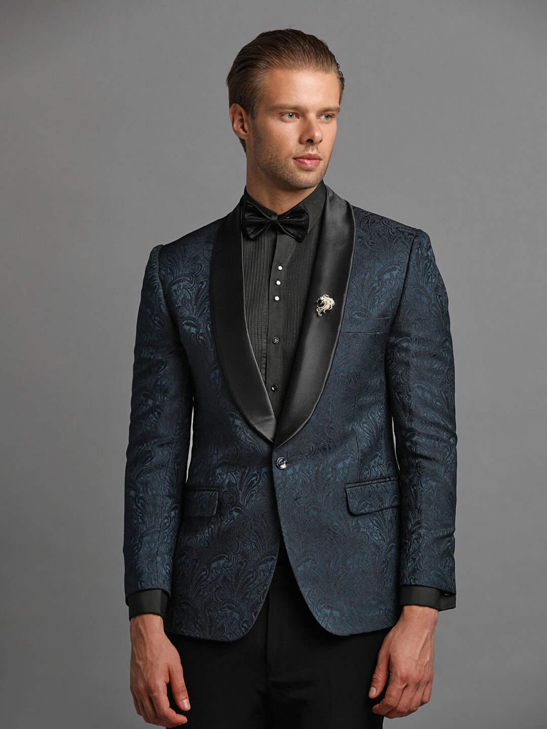 Candidmen: Rent /Buy - Blue Print Paisley Work Tux