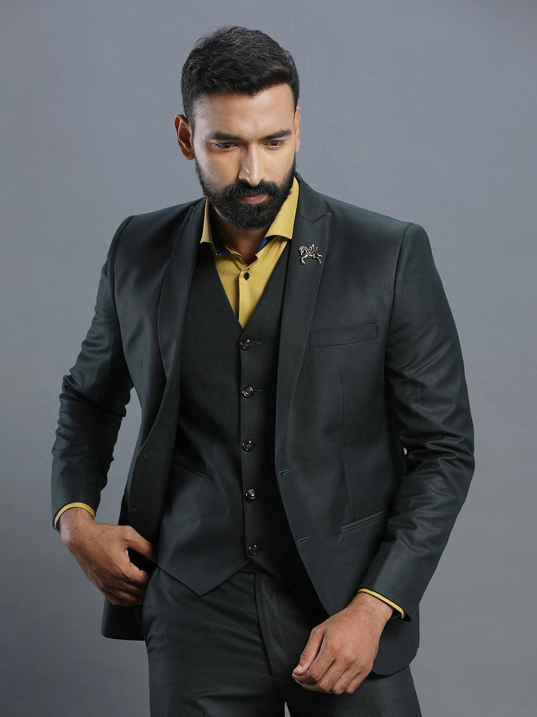 Dark Green 3 Piece Suit