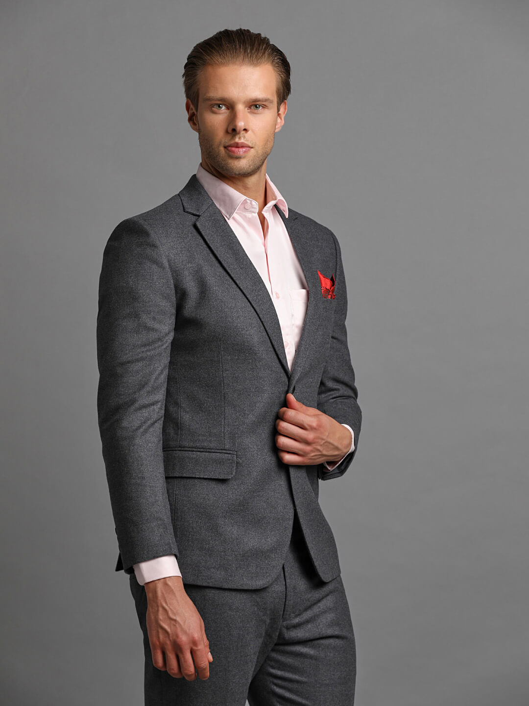 Grey Heavy Twede 2 Piece Suit