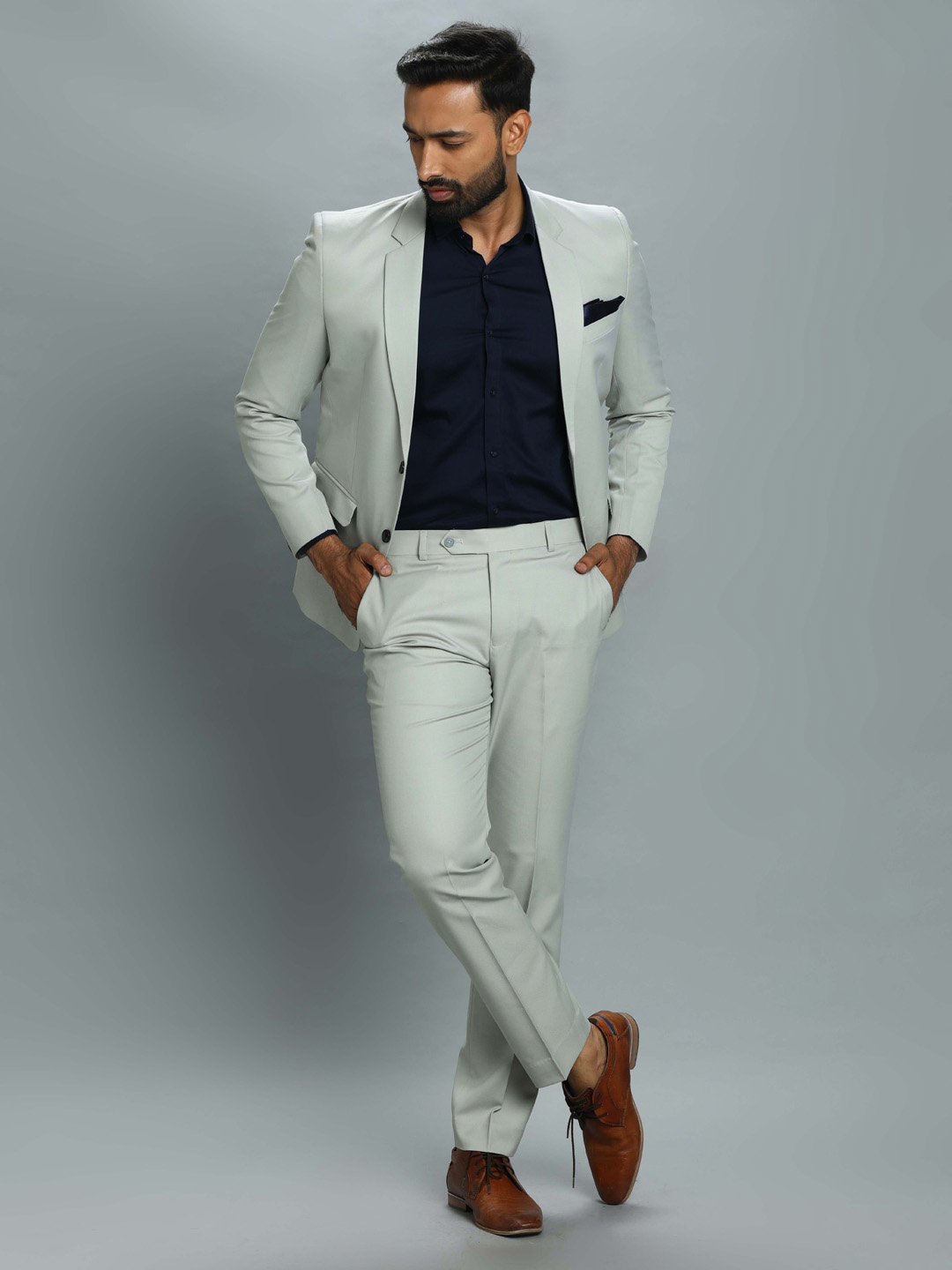 Light Grey Subtle Formal Suit