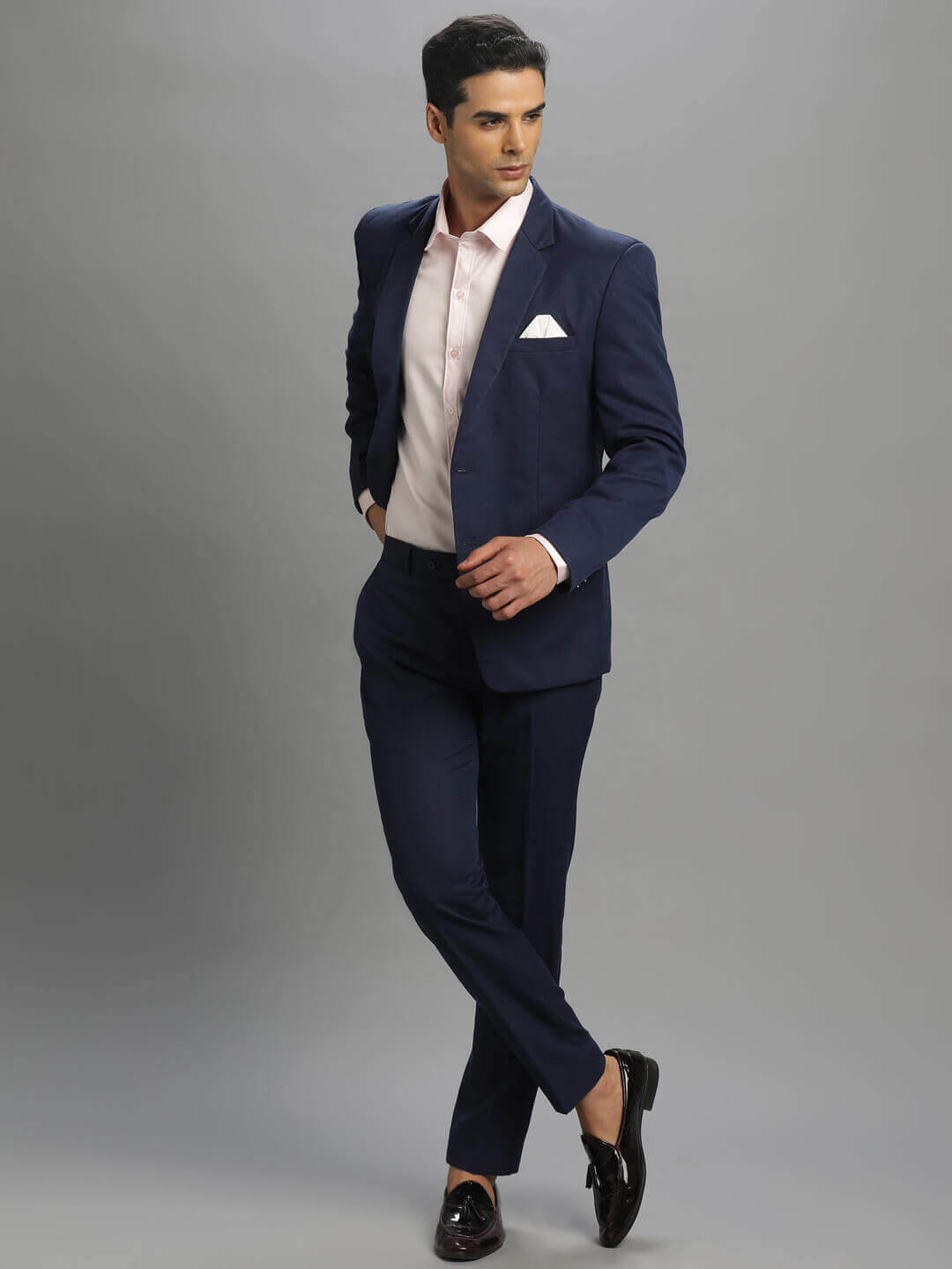 Navy Blue 2 Piece Suit