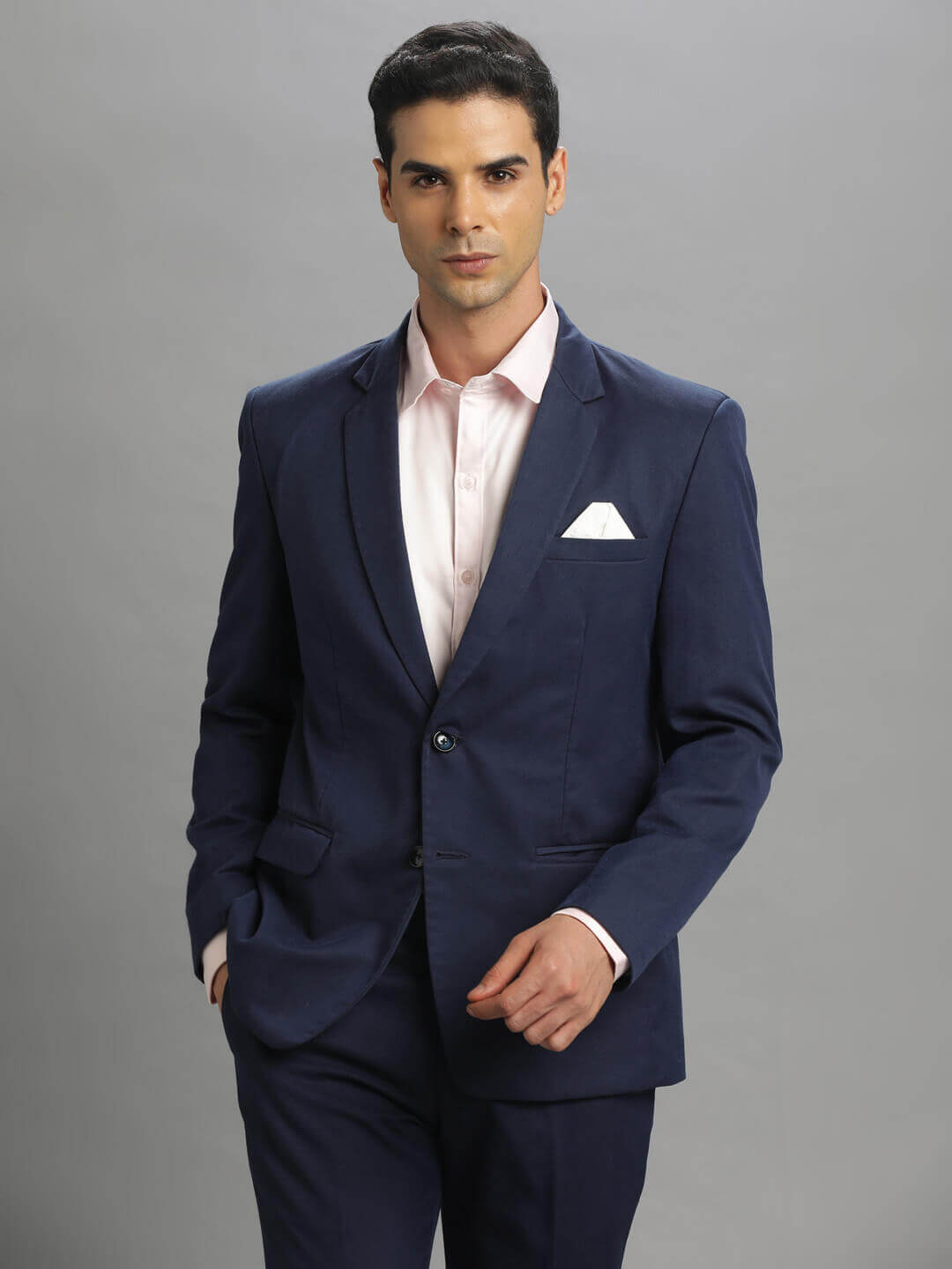 Navy Blue 2 Piece Suit