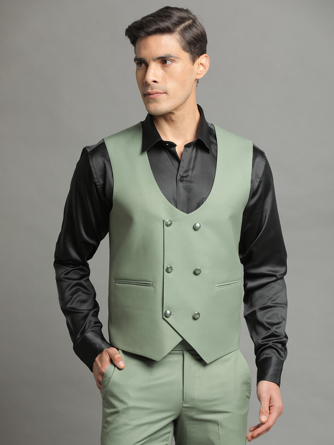Pastel Green 3 Piece Suit
