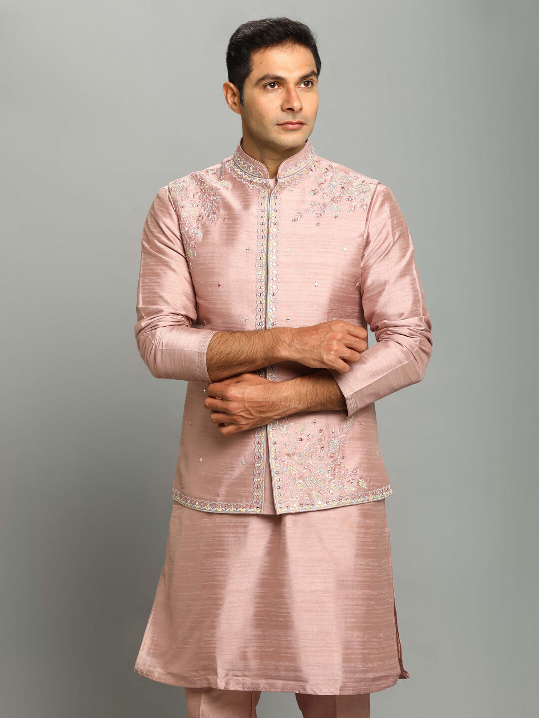 PASTEL PEACH KURTA PYJAMA