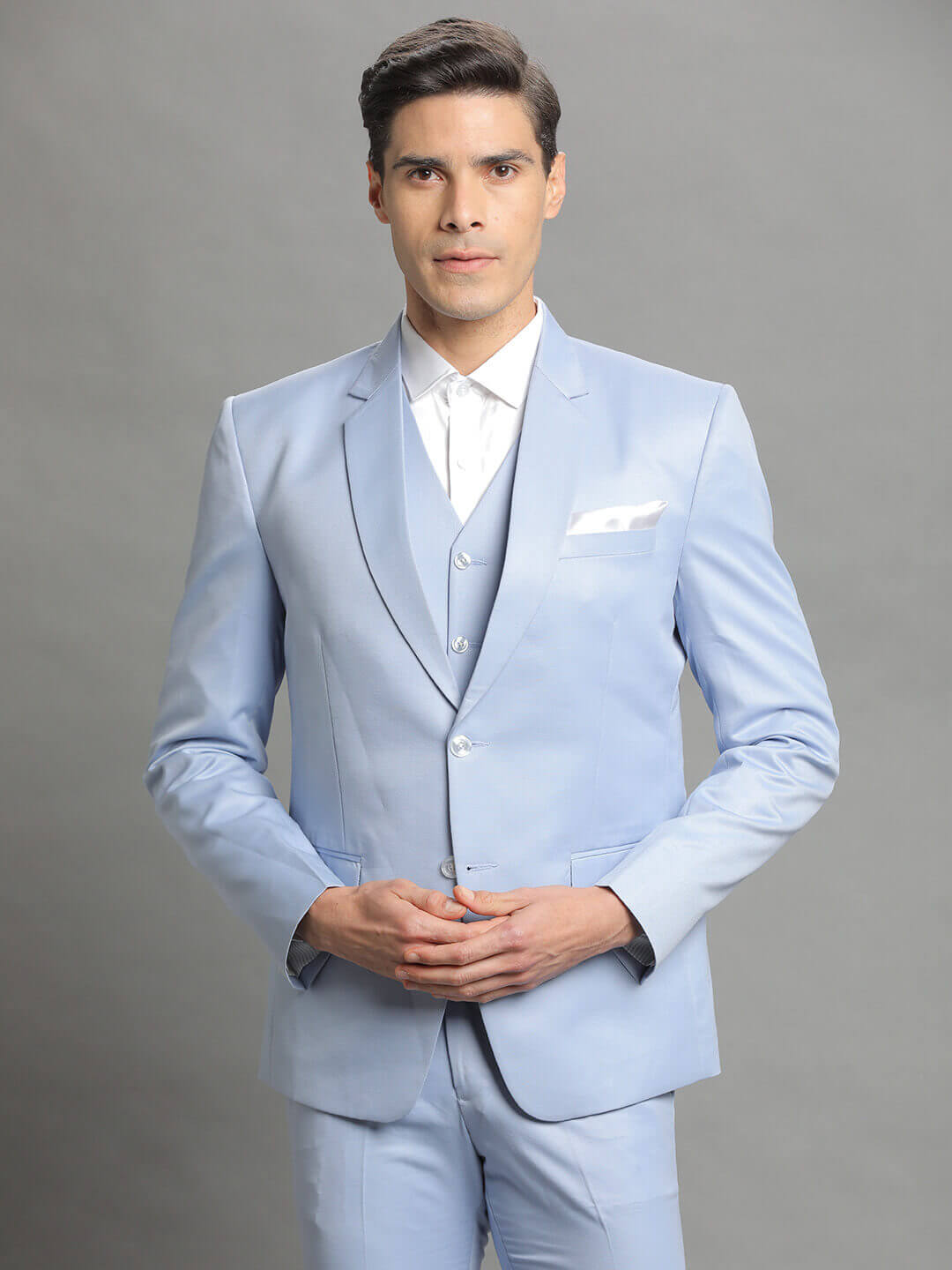Sky Blue 3 Piece Suit