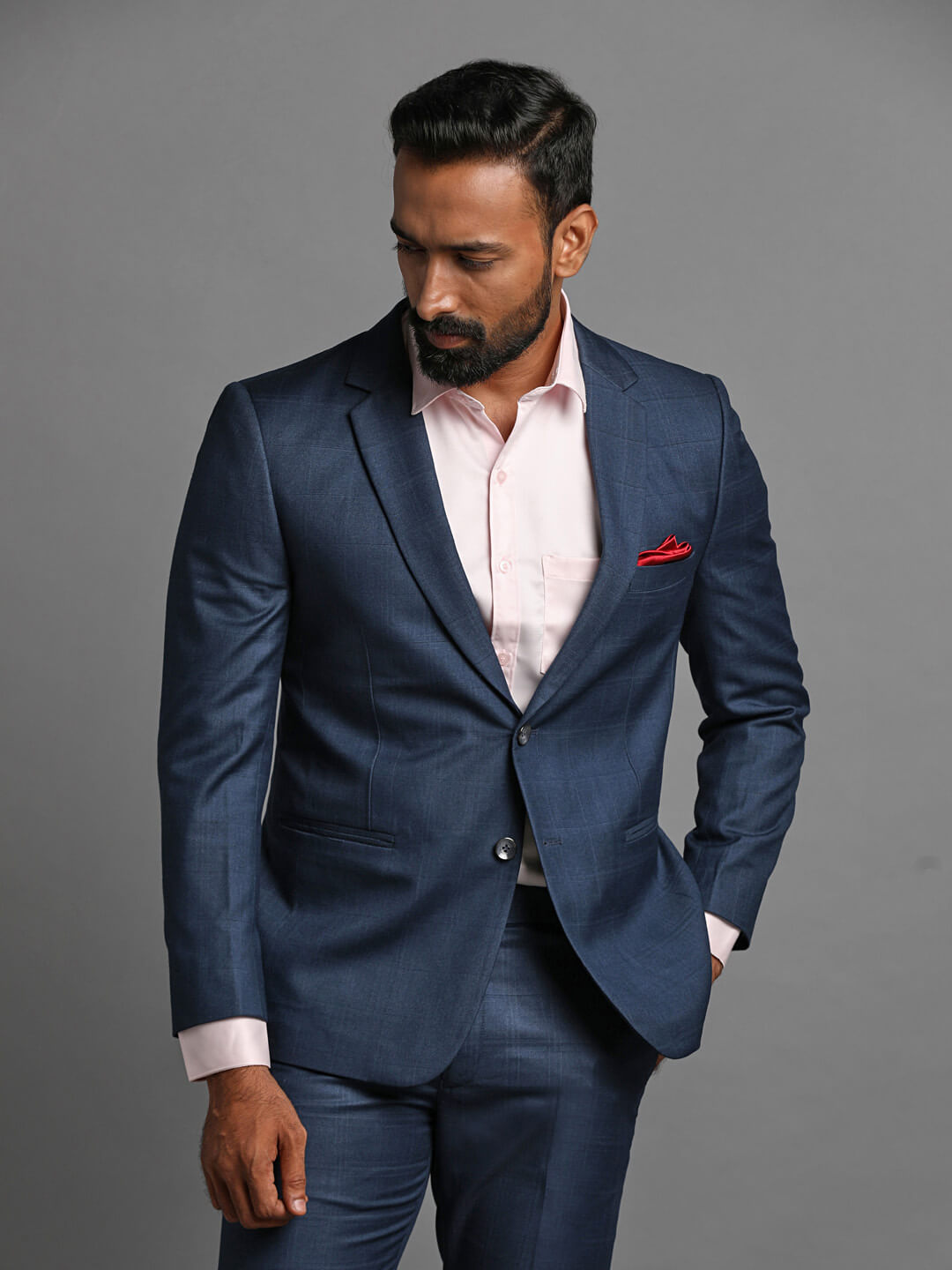 Subtle Blue Twede Checks